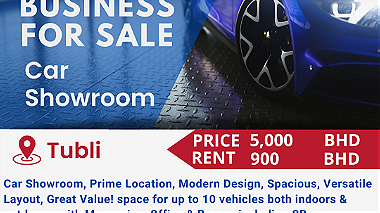Stunning Car Showroom for Sale in Tubli