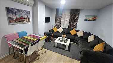 اعلان1083شقة ثلاث غرف نوم وصالة حمامين مفروش ايجار سياحي شيشلي اسطنبول
