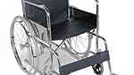 كرسي متحرك لذوي الإحتياجات الخاصة مسند للقدمين كروم كرسي متحرك قابل - Image 3