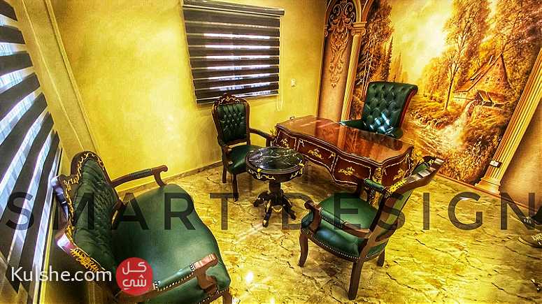 مكتب مدير خشب زان مطعم نحاس بخامات عاليه الجوده - صورة 1