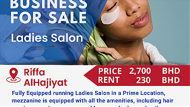 For Sale Fully Equipped Ladies Salon in Riffa AlHajiyat
