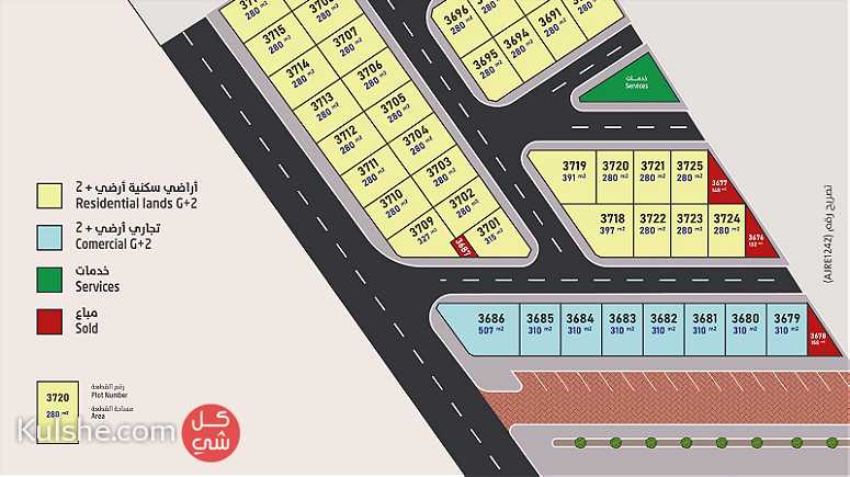 أراضي سكنية للبيع في منطقة الحليو 2 بإمارة عجمان مشروع الحليو  P7 - Image 1