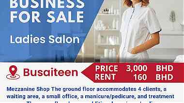 For Sale Ladies Salon Business Mezzanine in the Busaiteen