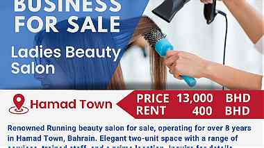 For Sale Running Luxury Ladies Beauty Salon in Hamad Town