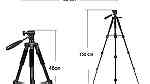 aluminum alloy tripod stand for video camera shooting and phone holder - صورة 2