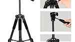 aluminum alloy tripod stand for video camera shooting and phone holder - صورة 1