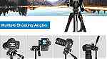 aluminum alloy tripod stand for video camera shooting and phone holder - صورة 3