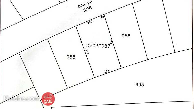 للبيع أرض تجارية مكتبية  في مخطط درر سلماباد - Image 1