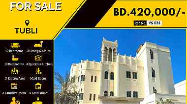 3 Storey Huge Villa for Sale in Tubli near Highway BD.420000