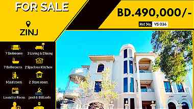 3 Storey Residential Garden Villa for Sale in Zinj BD.490000