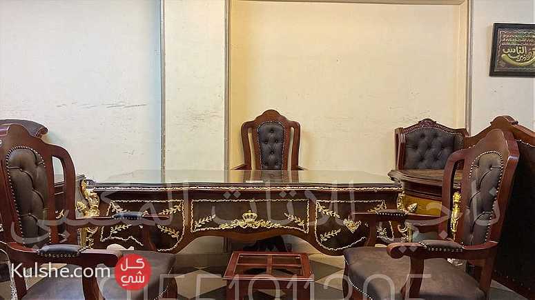 مكتب خشب زان مطعم نحاس يوغسلافى - Image 1