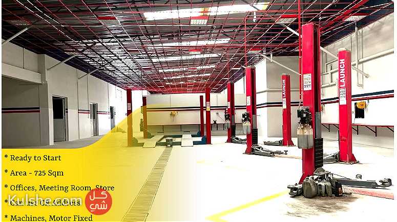 Fitted Car Workshop for Rent in Sanad - Image 1
