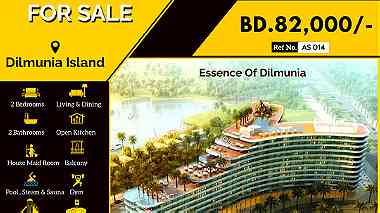 High Luxurious 2BHK Apartment for sale in Essence of Dilmunia BD.82000