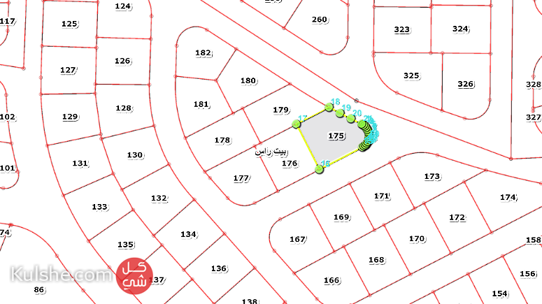 ارض سكنيى للبيع على شارعين في اربد بيت راس - Image 1