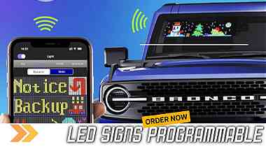 LED Sign Custom Text Pattern Animation Scrolling LED Display for Car