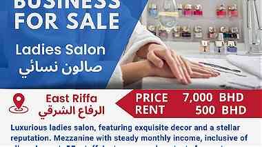 Luxury Ladies Salon for sale in East Riffa