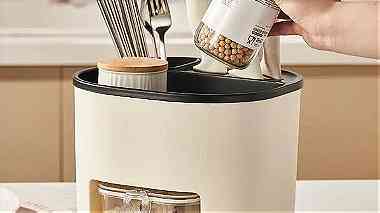 Storage Bucket and Spice Box تخزين المطبخ متعدد الاستخدام