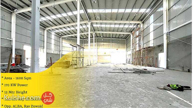Factory  Workshop with high power EWA in Ras Zuwaid - صورة 1