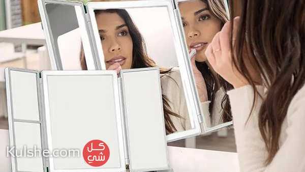 Wireless Foldable Makeup Mirror مرآة المكياج القابلة للطي - Image 1