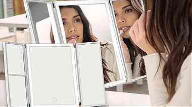 Wireless Foldable Makeup Mirror مرآة المكياج القابلة للطي